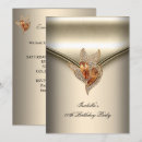 Search for beige and gold birthday invitations Party