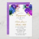 Search for peacock engagement party invitations Blue