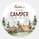 Search for camping baby shower stickers Woodland