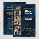 Search for marble graduation invitations Blue