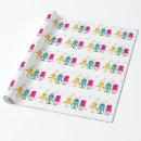 Search for monsters wrapping paper Whimsical