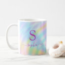 Search for rainbow name mugs Holographic
