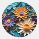Search for floral art stickers Artistic