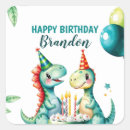 Search for colourful dinosaur stickers Watercolor