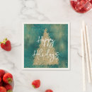 Search for teal christmas napkins Gold