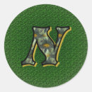 Search for n monogram stickers Initial