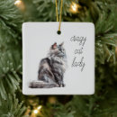 Search for crazy cat lady christmas tree decorations Pets
