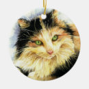 Search for calico cat christmas tree decorations Green