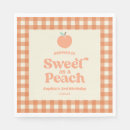 Search for peach fruit napkins Sweet as a peach