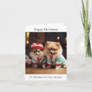 Search for pomeranian christmas cards Puppies