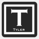 Search for black backed stickers Initial