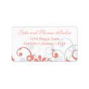 Search for grey floral return address labels White