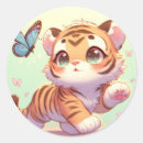 Search for cute tiger cub stickers Big cat