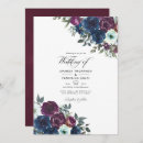 Search for navy and plum wedding invitations Blue
