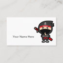 Search for ninja business cards Ninjutsu