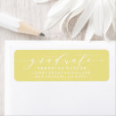 Search for light yellow return address labels Minimalist