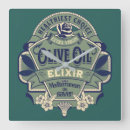 Search for olive clocks Vintage