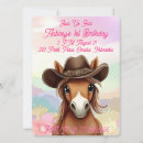 Search for cowboy hat invitations Girly
