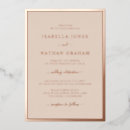 Search for gold foil pressed wedding invitations Modern minimalist