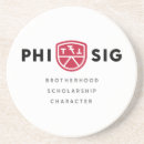 Search for college coasters Official phi sig fraternity