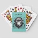 Search for monkey playing cards Illustration