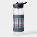 Search for pride water bottles Trans flag