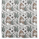 Search for forest scene shower curtains Snow