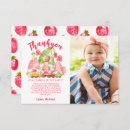 Search for strawberry thank you cards Pink red