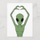 Search for alien invasion postcards Sci fi