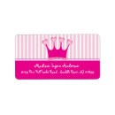 Search for princess crown return address labels White