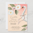 Search for swan 1st birthday invitations Cute