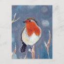 Search for robin painting postcards Red