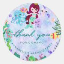 Search for thank you mermaid stickers Birthday party