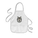 Search for cool animals aprons Wolf