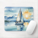 Search for boat at sunset mouse mats Nautical
