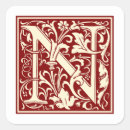 Search for monogram letter n stickers Vintage