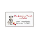 Search for schnauzer return address labels Pet