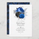 Search for silver black royal blue invitations Floral