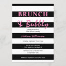 Search for black hot pink bridal shower invitations Chic