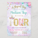 Search for cute unicorn birthday invitations 4th