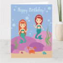 Search for mermaid birthday cards Siren