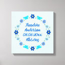 Search for blue flower canvas prints Cute