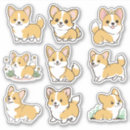 Search for kawaii corgi stickers Japanese