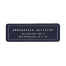 Search for white and blue return address labels Minimalist