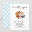 Search for little pumpkin on the way baby shower invitations Autumn