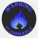 Search for flammability stickers Hazard