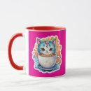 Search for fun cat design mugs Kawaii