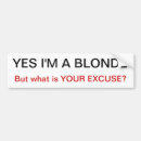 Search for blonde bumper stickers Jokes