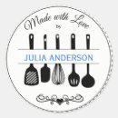 Search for kitchen utensil stickers Made with love