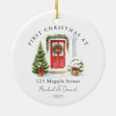 Search for red door christmas tree decorations New address